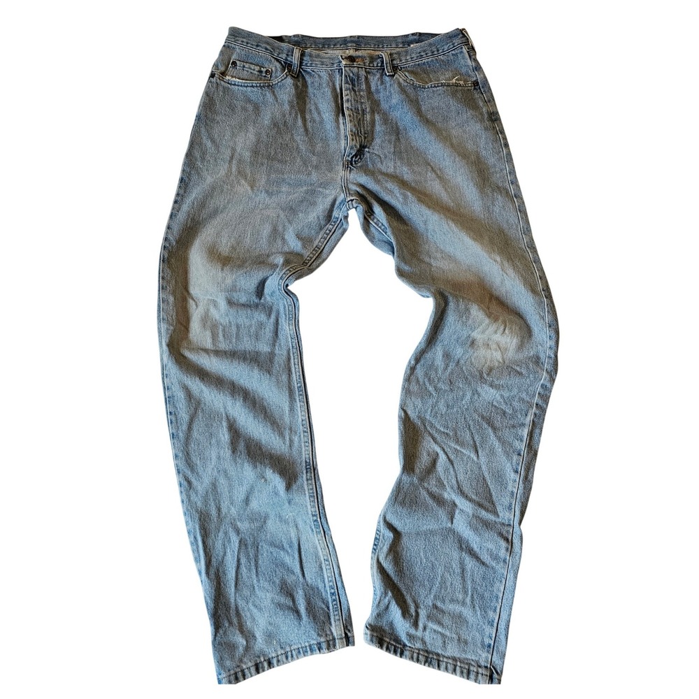 Wrangler‎ Mens G9651SL Premium Quality Light Wash Straight Leg Jeans 38x34 Blue